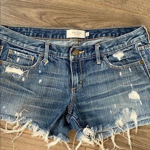 Distressed Custom cut Abercrombie & Fitch Shorts